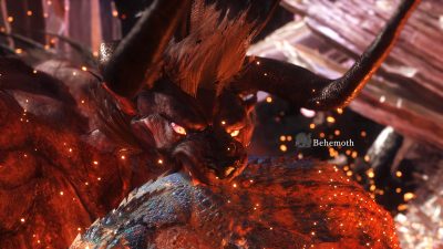 Behemoth Reveal — Legendary Final Fantasy Monster From Eorzea | MHW Story Mode Cinematics